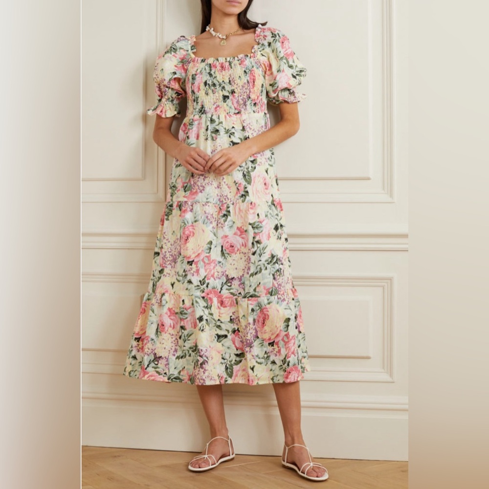 FAITHFULL THE BRAND De Christin Midi Dress Venissa Floral - Picture 15 of 15